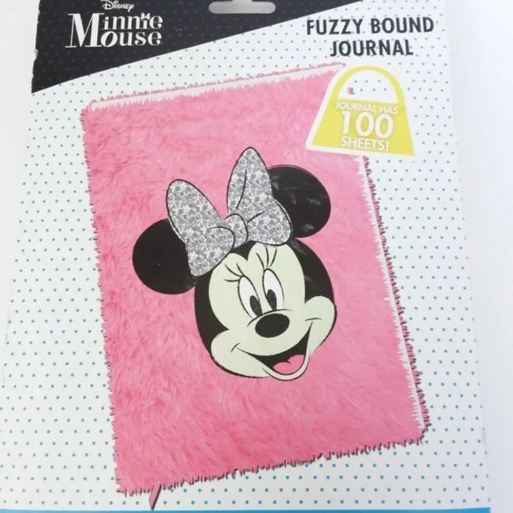 Disney Minnie Mouse Fuzzy Bound Journal 100 Sheets